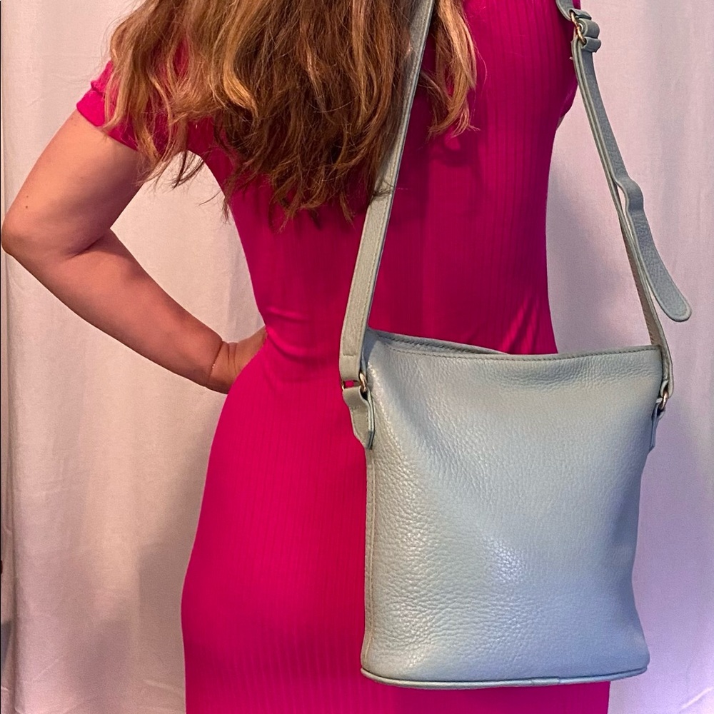 Vintage Coach #4907 Sonoma bucket bag sea green
